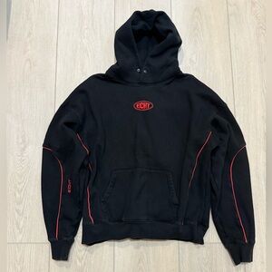 ECHT Black Sweater with Red Details